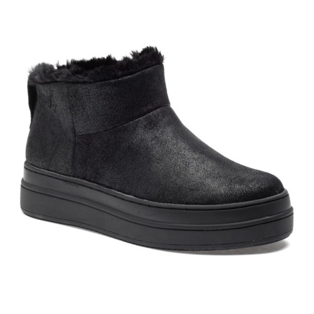 NWT J/SLIDES NIA Black Metallic Brushed Suede - Picture 2 of 12